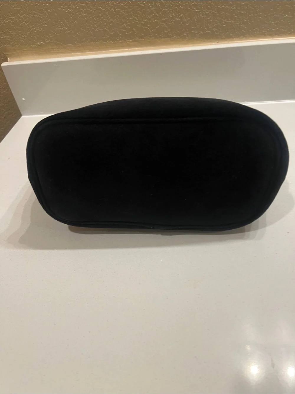 CHANEL BEAUTE Black Velvet Cosmetic Bag Pouch
